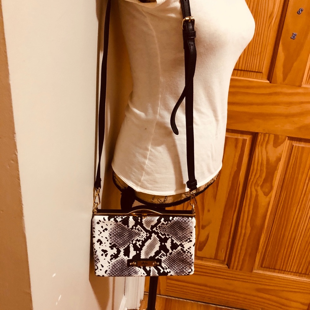 Versace Monochrome Patterned Clutch - image 2